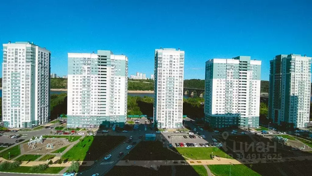 1-к кв. Нижегородская область, Нижний Новгород ул. Окская, 1 (41.0 м) - Фото 1