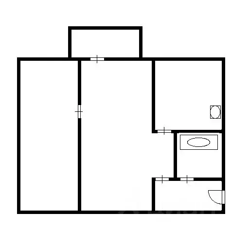 2-к кв. Новосибирская область, Новосибирск ул. Блюхера, 4 (42.0 м) - Фото 1