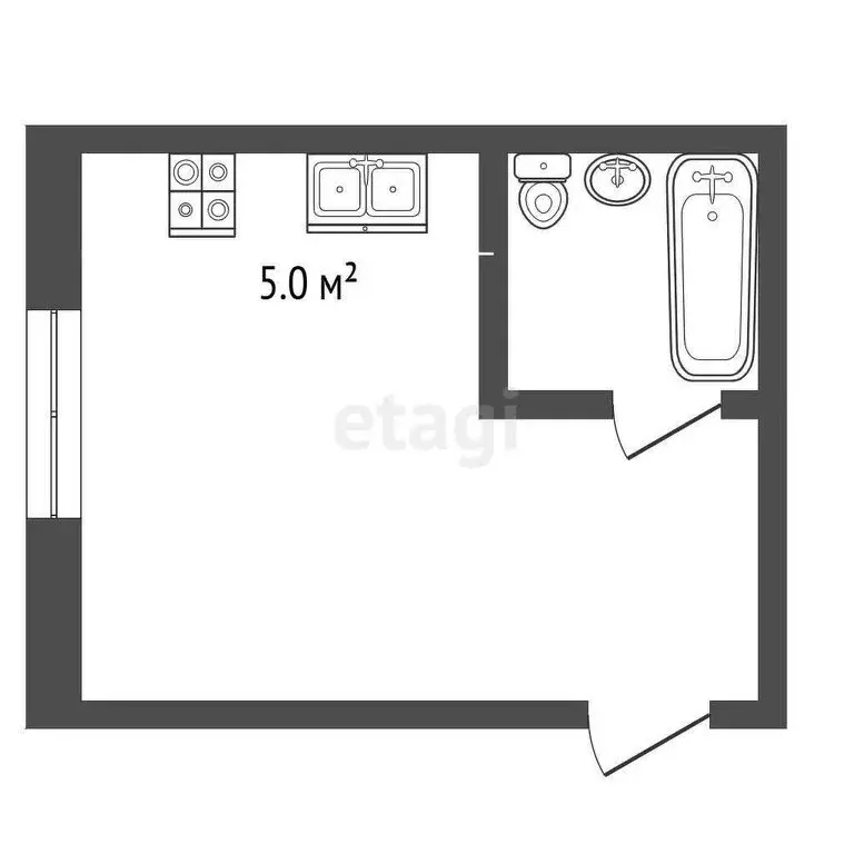 Квартира-студия: Вологда, улица Южакова, 30 (12 м) - Фото 0