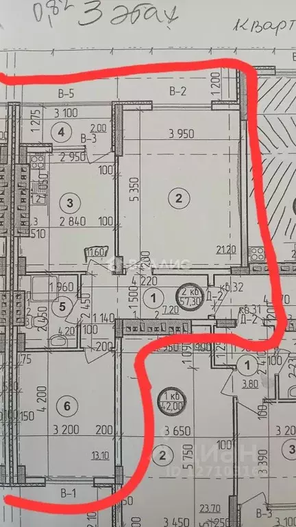 2-к кв. Краснодарский край, Ейск Армавирская ул., 204/1к1 (56.8 м) - Фото 2