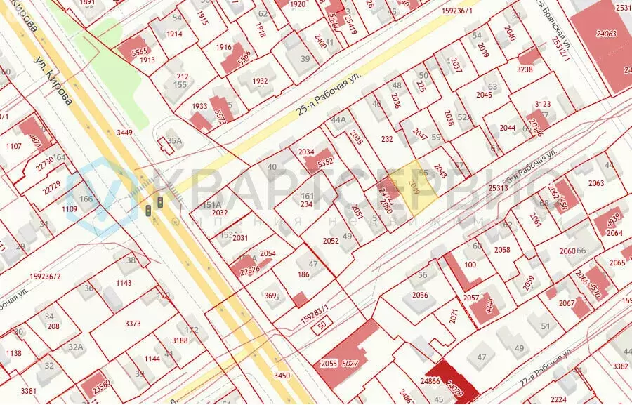 Участок в Омск, 26-я Рабочая улица, 55 (3.4 м) - Фото 1