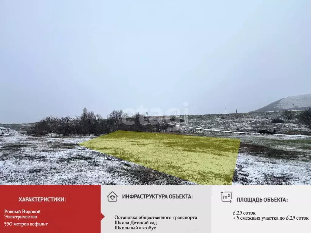 Участок в Крым, Симферопольский район, Добровское с/пос, с. Мраморное ... - Фото 1