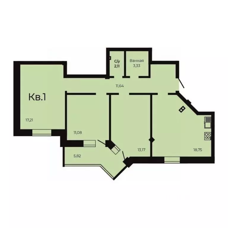 3-к кв. Свердловская область, Заречный Солнечный кп, Лесная сказка ... - Фото 0