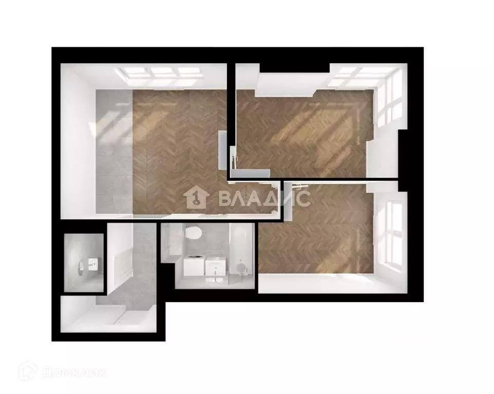 Продаётся 2-к квартира, 49.8 м - Фото 0