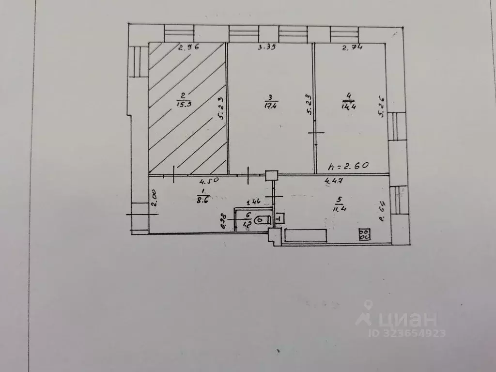Комната Тверская область, Тверь Пушкинская ул., 11 (15.5 м) - Фото 2