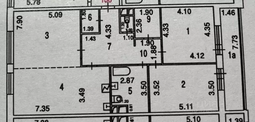 3-к кв. Москва Новогиреевская ул., 5Ак2 (118.1 м) - Фото 1
