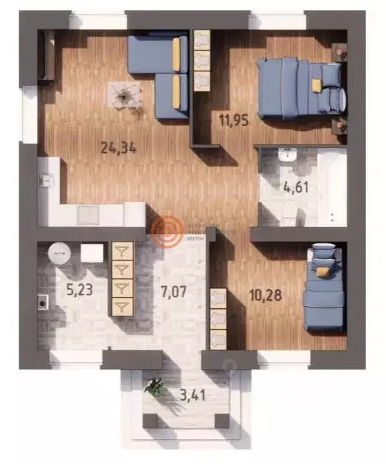 Дом в Тюменская область, Тюмень  (66 м) - Фото 2