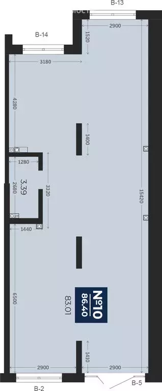Помещение свободного назначения (86.4 м) - Фото 1