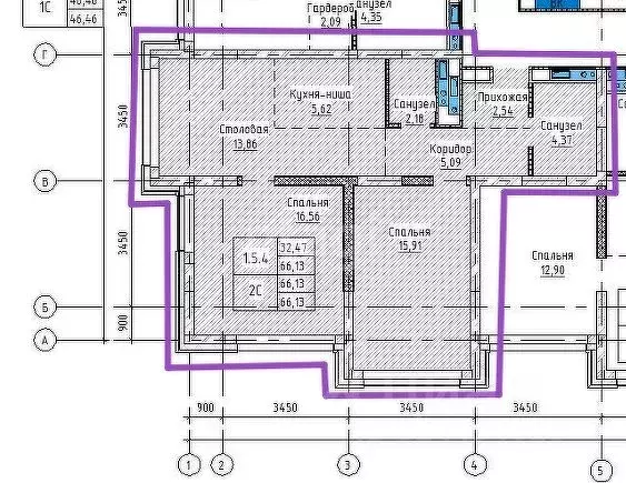 2-к кв. Новосибирская область, Новосибирск Большевистская ул., 56 ... - Фото 2