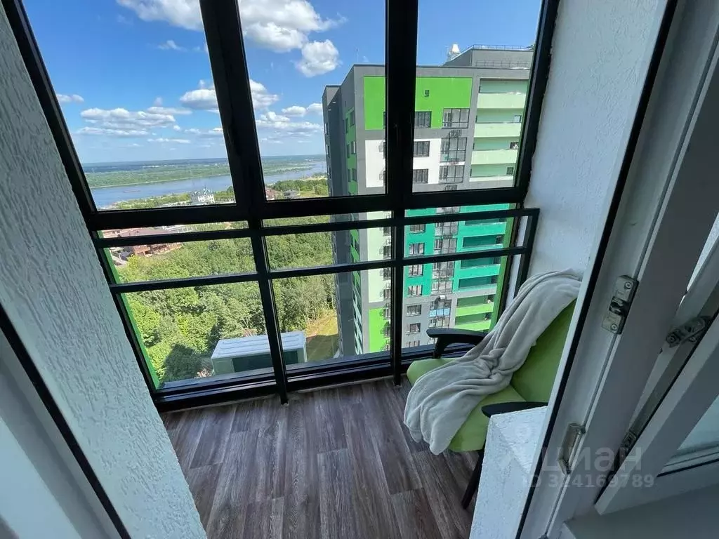 1-к кв. Нижегородская область, Нижний Новгород ул. Родионова, 202/1 ... - Фото 2