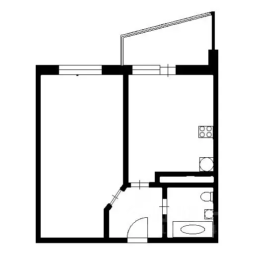 1-к кв. Санкт-Петербург дор. Кушелевская, 5к2 (34.7 м) - Фото 2