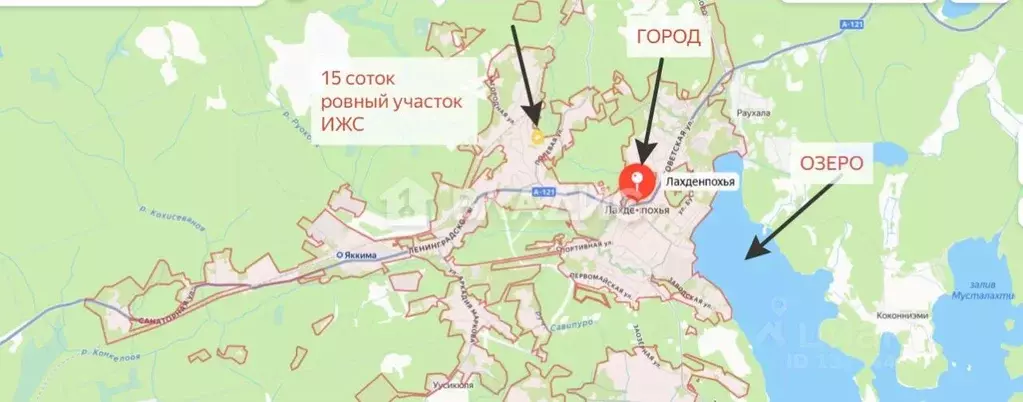 Участок в Карелия, Лахденпохья Полевая ул. (15.0 сот.) - Фото 2