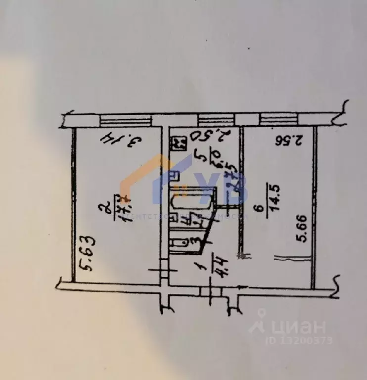 2-к кв. Рязанская область, Рязань Татарская ул., 7к2 (45.7 м) - Фото 1