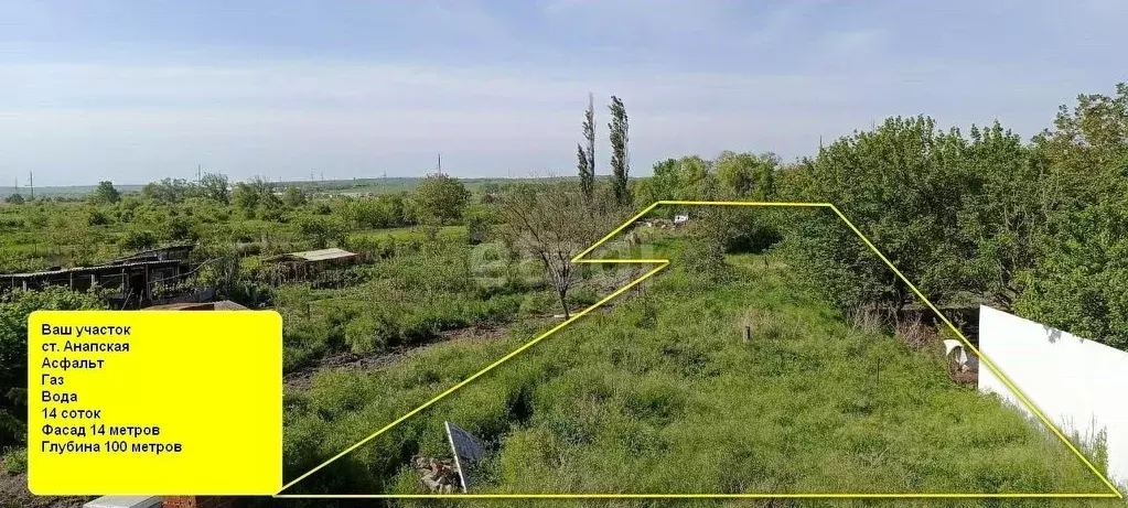 Участок в Краснодарский край, Анапа муниципальный округ, Анапская ... - Фото 1