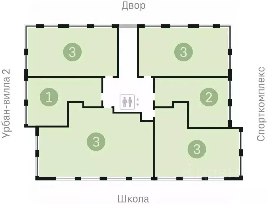 3-к кв. Новосибирская область, Новосибирск ул. Аэропорт, 88 (191.57 м) - Фото 1