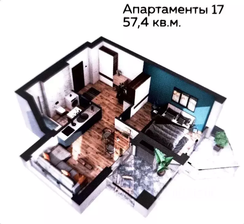 2-к кв. Крым, Ялта ул. Дражинского, 48 (56.1 м) - Фото 1