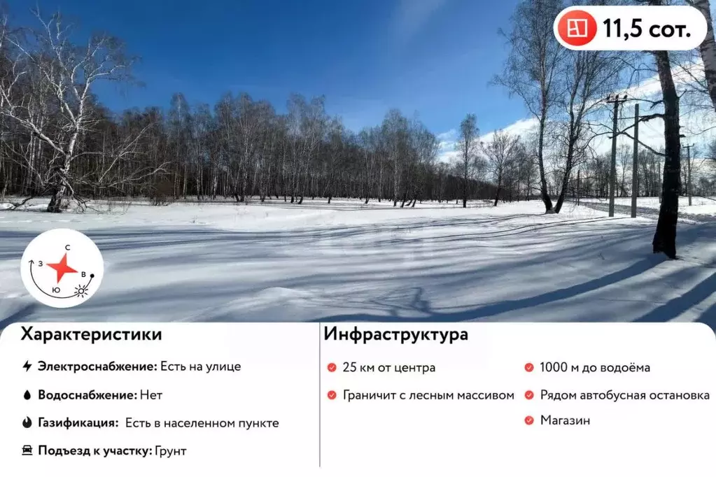 Участок в Челябинская область, Сосновский район, Кременкульское с/пос, ... - Фото 0