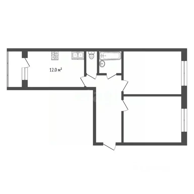 2-к кв. Челябинская область, Кыштым ул. Свердлова, 99 (64.2 м) - Фото 2