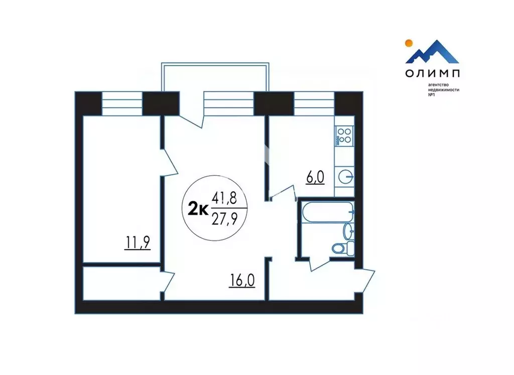2-к кв. Ярославская область, Ярославль ул. Чайковского, 22/20 (41.8 м) - Фото 2
