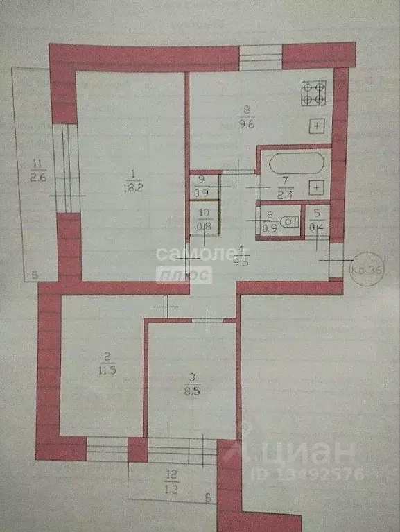 3-к кв. Марий Эл, Медведевский район, Шойбулакское с/пос, с. Шойбулак ... - Фото 2