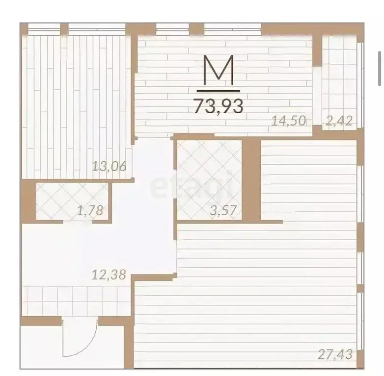 3-к кв. Тульская область, Тула ул. Генерала Маргелова, 3Б (74.0 м) - Фото 0