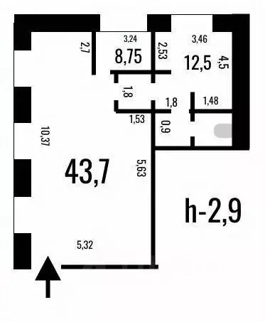 Офис в Самарская область, Самара Лесная ул., 7 (73 м) - Фото 2