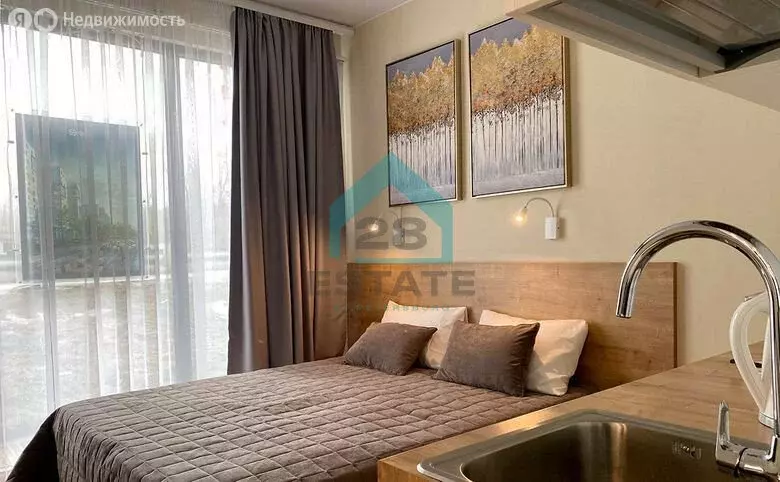 Квартира-студия: Санкт-Петербург, Октябрьская набережная, 5 (18.63 м) - Фото 2