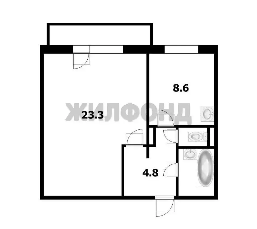 1-комнатная квартира: Новосибирск, Кировский район, Затулинский ... - Фото 1