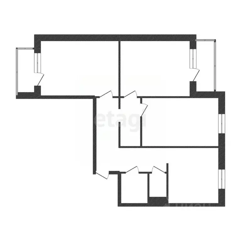 3-к кв. Белгородская область, Шебекинский муниципальный округ, пос. ... - Фото 2