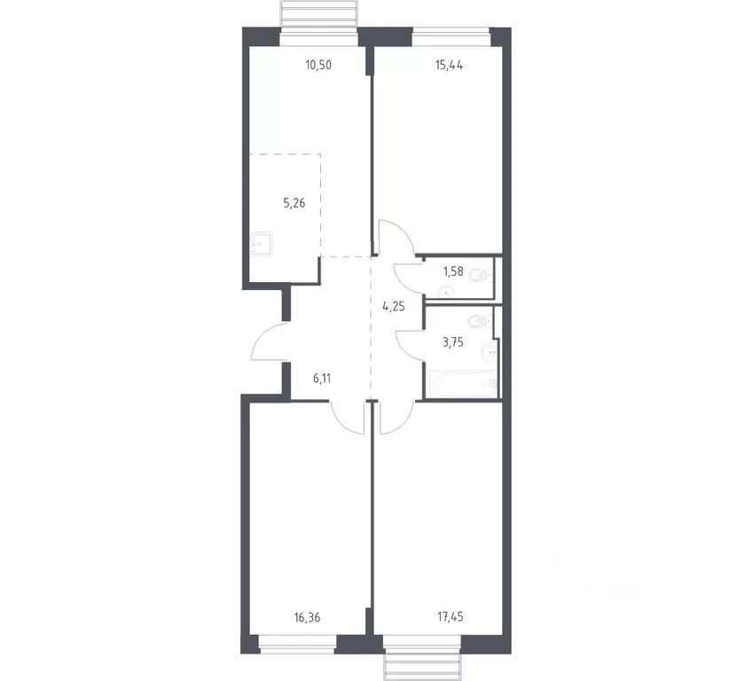 3-к кв. Московская область, Одинцовский городской округ, с. Лайково, ... - Фото 1