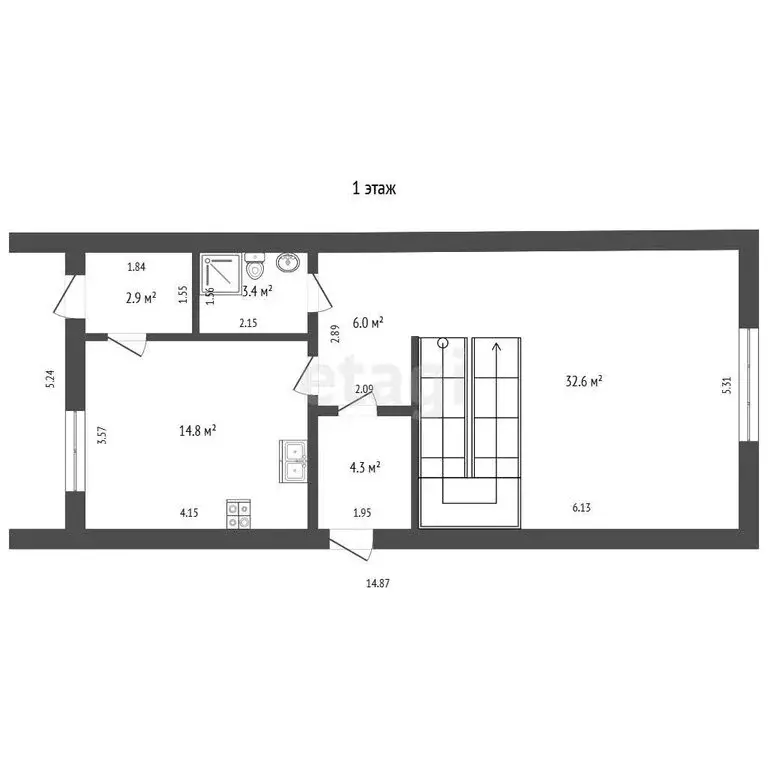 Дом в деревня Байрак, Летняя улица (122.1 м) - Фото 1