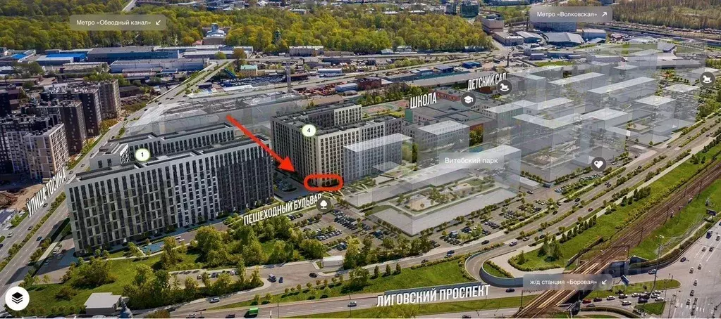 Помещение свободного назначения в Санкт-Петербург ул. Тосина, 1к2 (77 ... - Фото 2