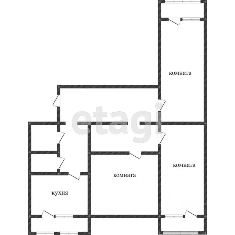 3-к кв. Белгородская область, Белгород ул. Есенина, 44 (68.0 м) - Фото 1