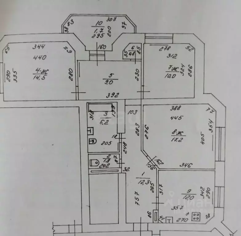 3-к кв. Калининградская область, Калининград Батальная ул., 1 (83.8 м) - Фото 1