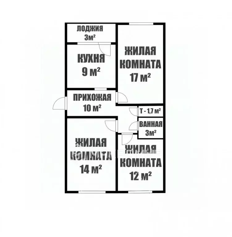 3-к кв. Кировская область, Киров Московская ул., 126 (67.7 м) - Фото 1