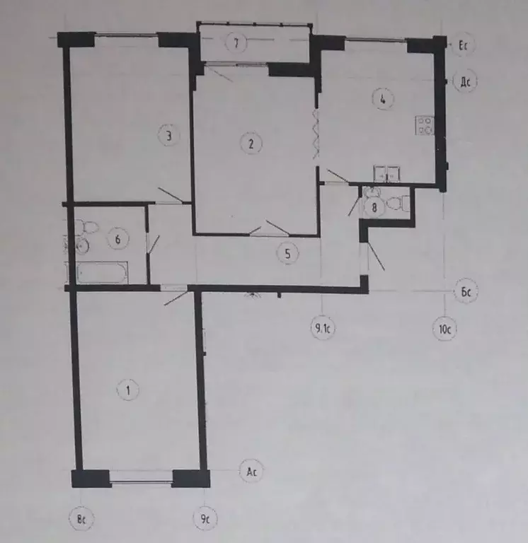 3-к кв. Санкт-Петербург просп. Обуховской обороны, 70к4 (103.0 м) - Фото 1
