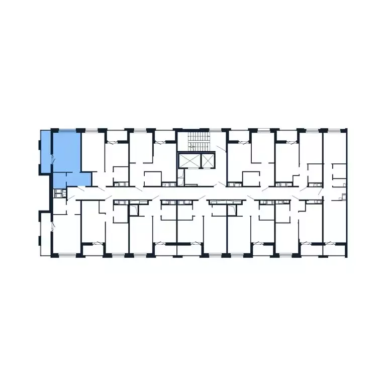 Квартира-студия: город Новоселье, Центральная улица, 30к1 (24.9 м) - Фото 2