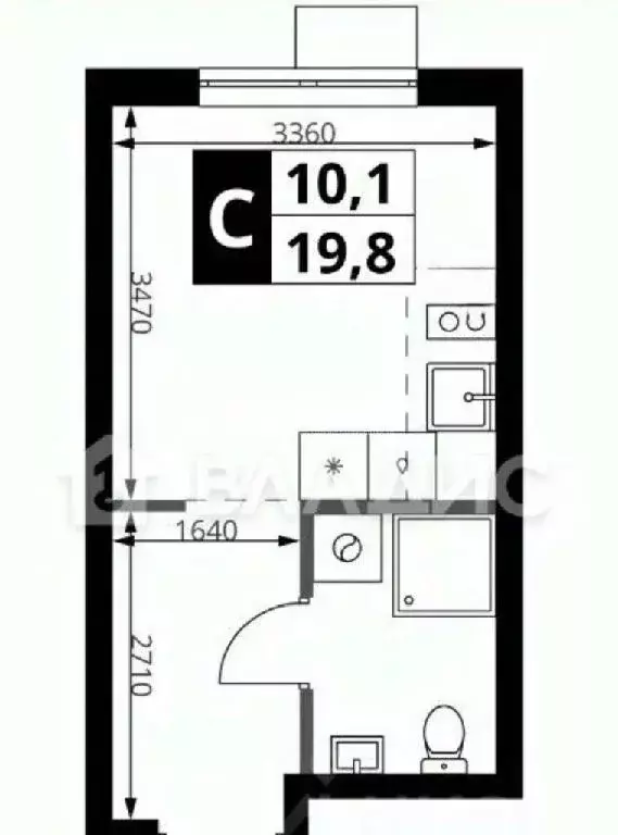 Продается 1-комнатная квартира - Фото 1