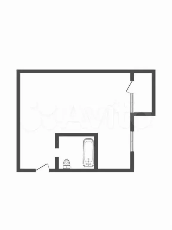 1-к. квартира, 31,2 м, 3/5 эт. - Фото 1