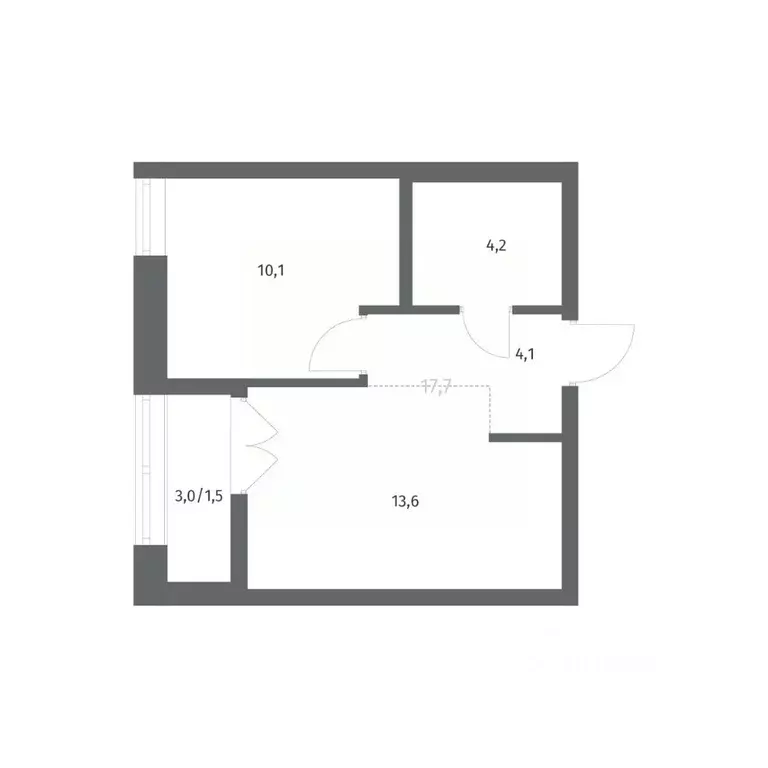 1-к кв. Ленинградская область, Ломоносовский район, Аннинское ... - Фото 1