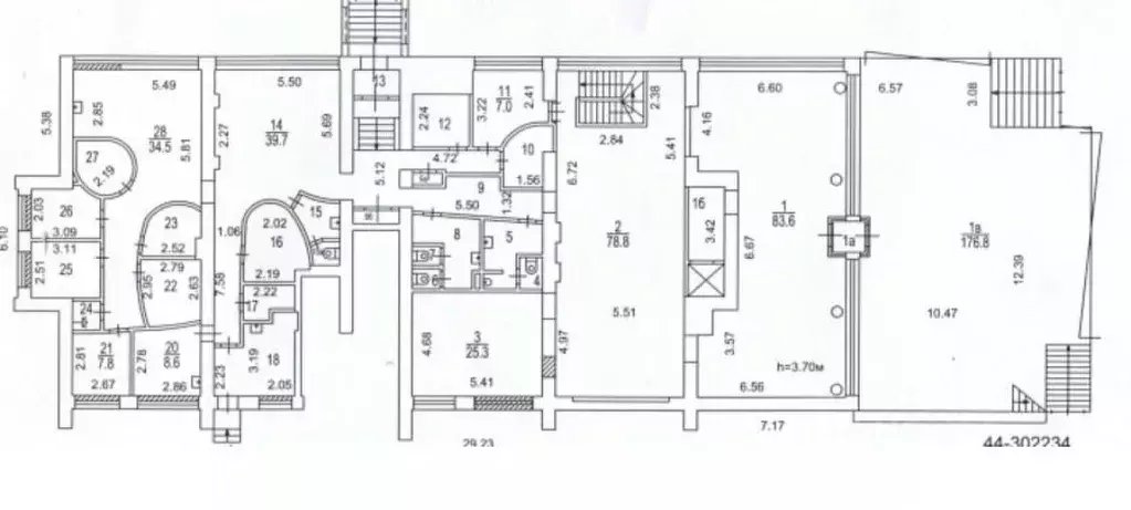 Помещение свободного назначения в Москва 1-я Фрунзенская ул., 8 (744 ... - Фото 1