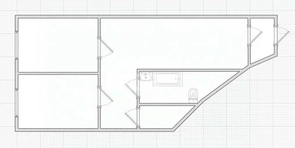 2-к кв. Омская область, Омск ул. 20 лет РККА, 9 (55.0 м) - Фото 2