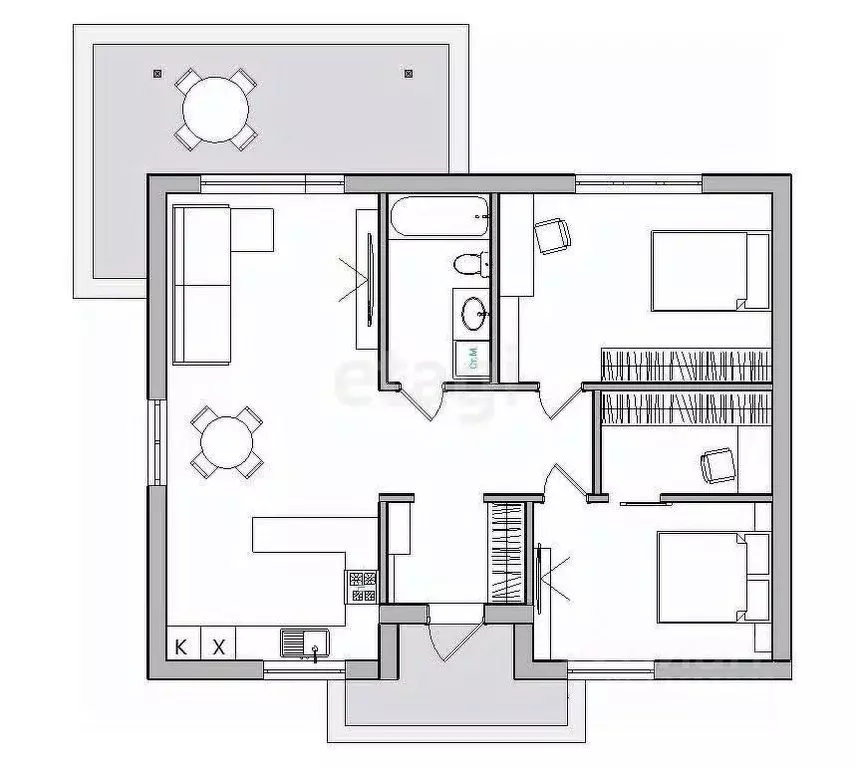Дом в Белгородская область, Белгородский район, Разумное рп ул. ... - Фото 1