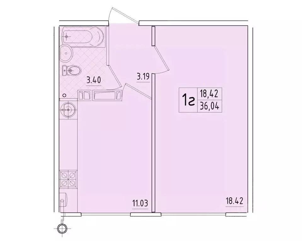 1-к кв. Крым, Евпатория Победа жилой комплекс (36.04 м) - Фото 0