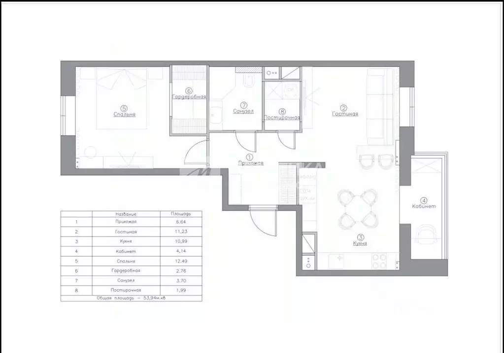 2-к кв. Московская область, Красногорск городской округ, с. ... - Фото 2