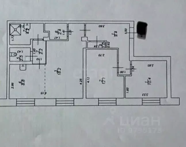 3-к кв. Татарстан, Казань Кремлевская ул., 2А/4 (71.4 м) - Фото 2