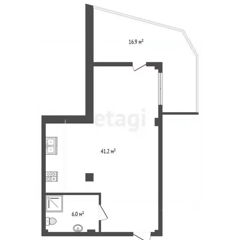 1-к кв. Крым, Ялта ул. Киевская, 44 (64.1 м) - Фото 0