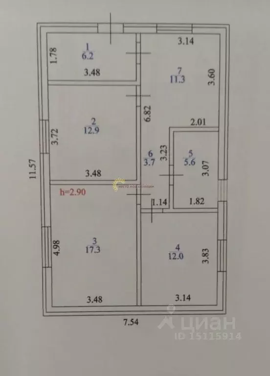 Дом в Краснодарский край, Ейск ул. Строителей, 84/1 (70 м) - Фото 1
