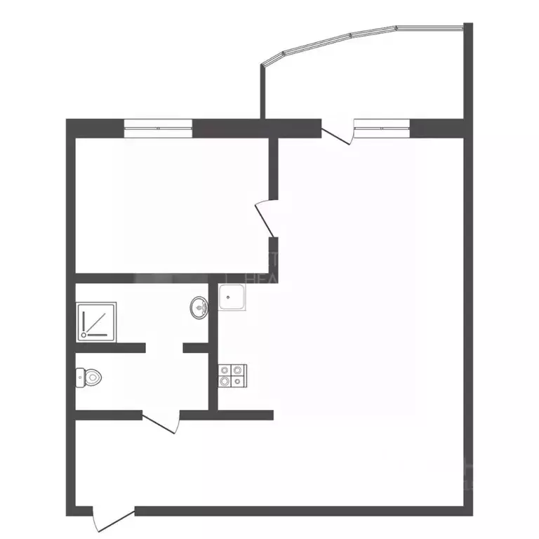 Студия Тюменская область, Тюмень Войновка мкр, ул. Энергостроителей, ... - Фото 2