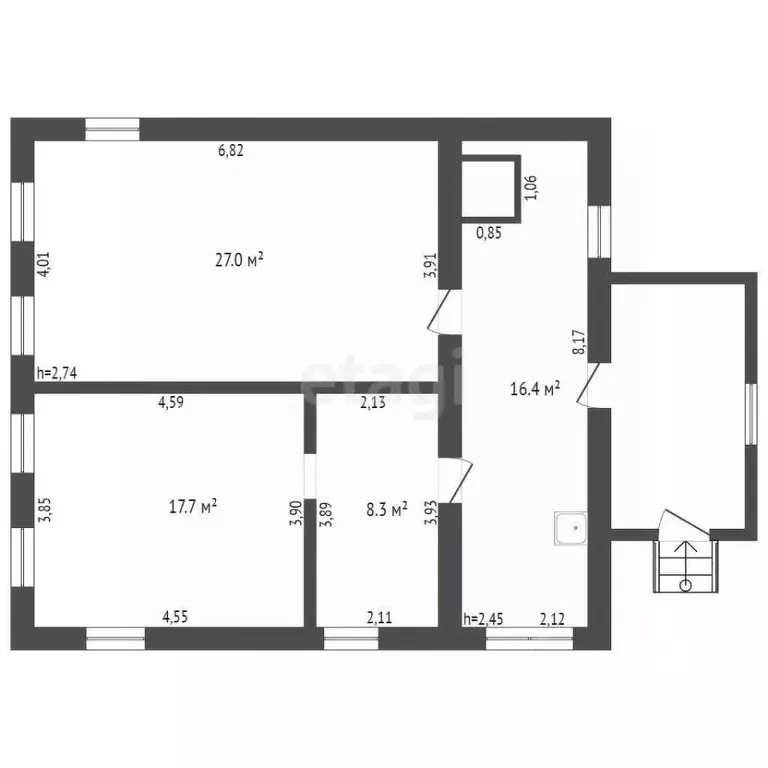 Дом в Кемеровская область, Юрга Коммунистическая ул., 137А (71 м) - Фото 2